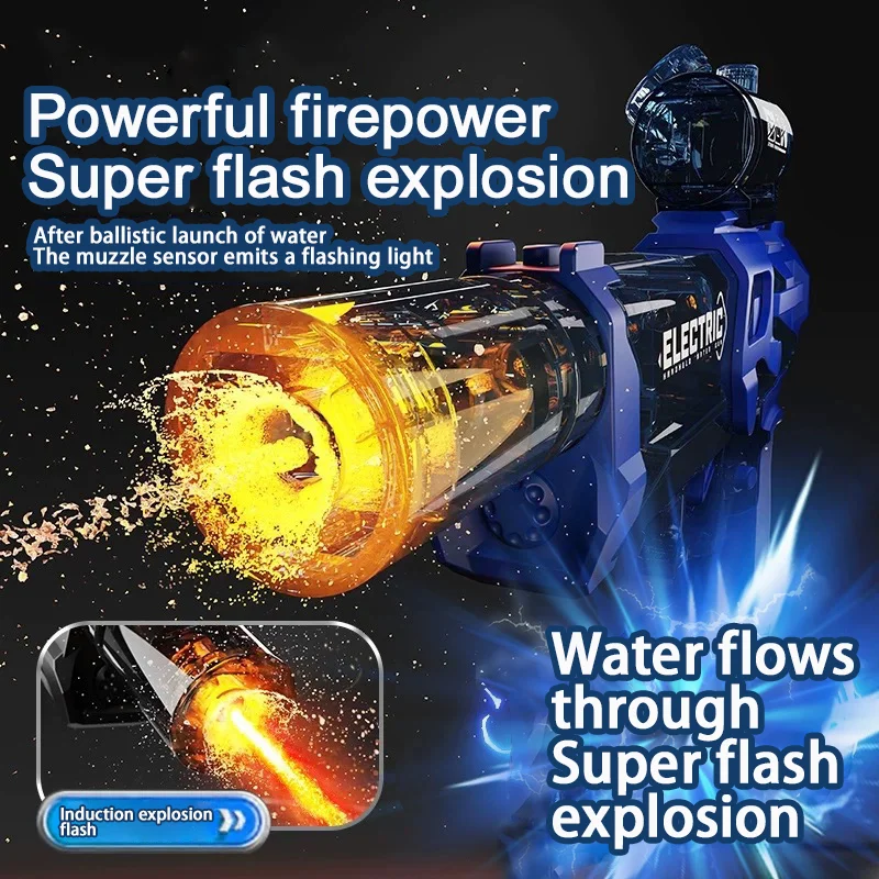 Fire Blaze Electric Water Gun - 500ML Tank Automatic Sprayer, Long Range Summer Water Toy for Kids - KT198044 view 2