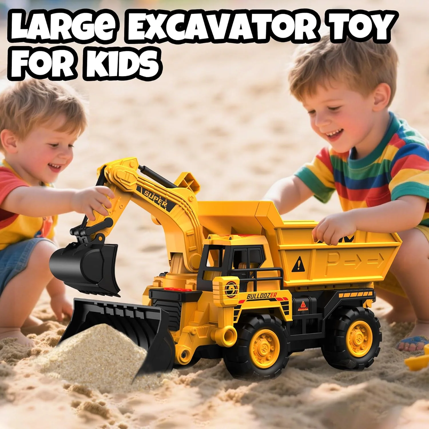 Alloy Engineering Vehicle Playset - 6 Die-Cast Cars with Ejection Launcher & Storage Case, STEM Toy - KT198576 view 6