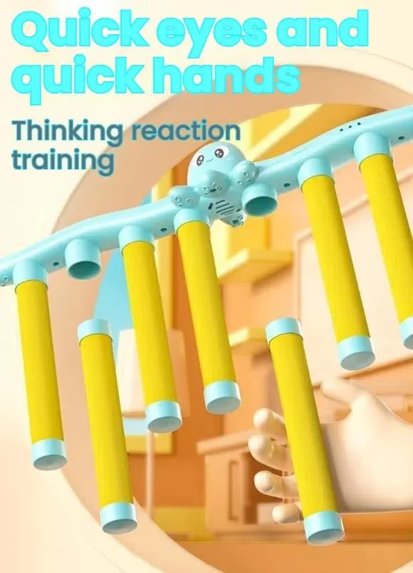 Catching Sticks Training Game (8 Holes) - Hand-Eye Coordination Reaction Toy for Kids & Adults - KT202509 view 2