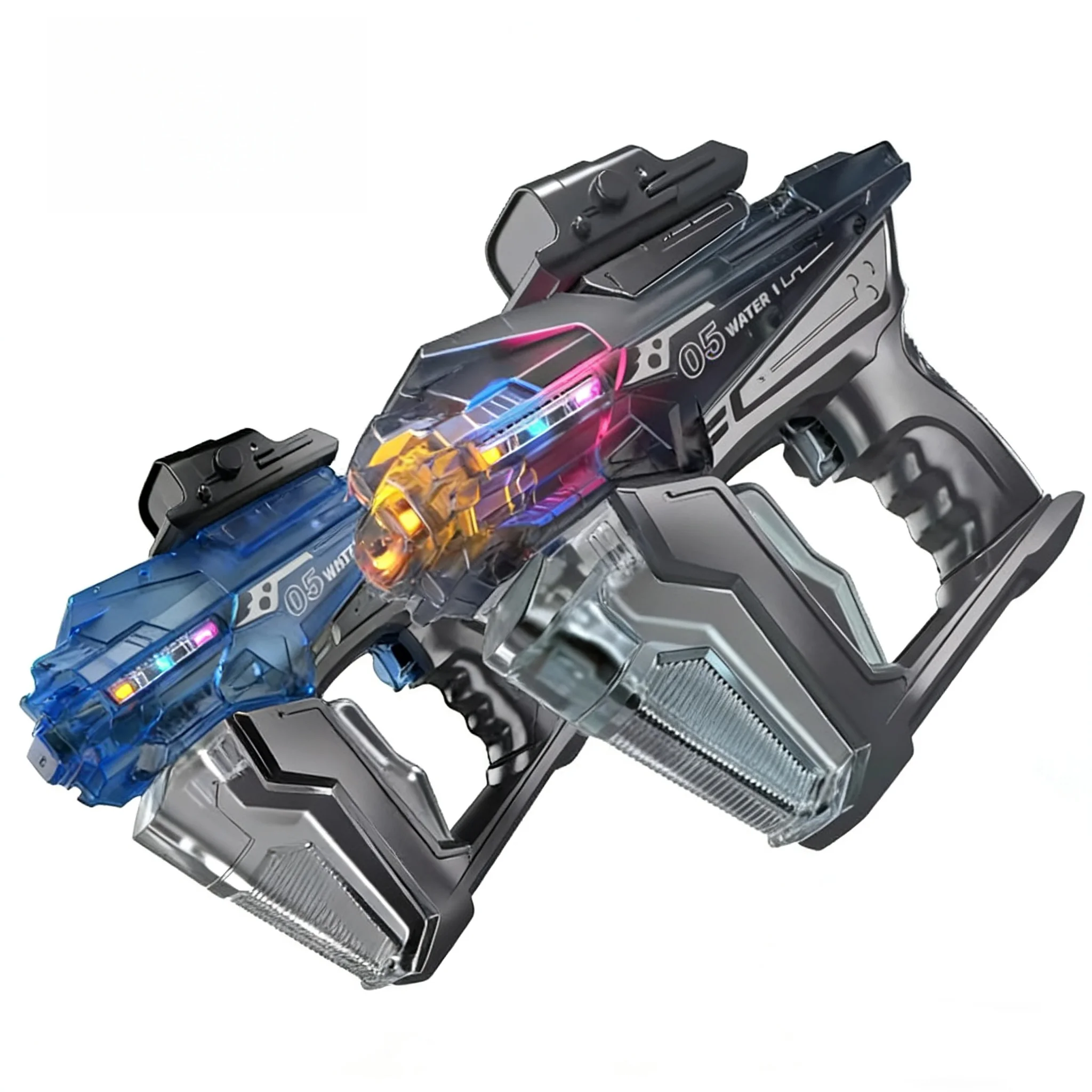 Linkage Transparent Electric Water Gun - LED Glow Automatic Water Blaster, 10M Range, Summer Pool Toy - KT203215 view 4