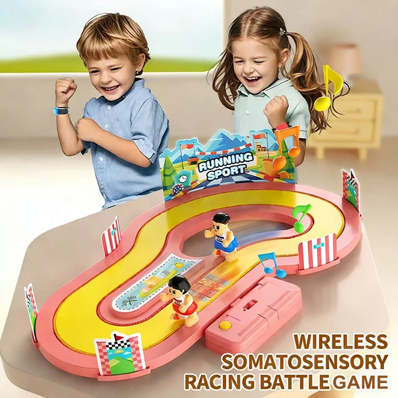 The Wireless Motion Sensing Battle Racing Toy is an innovative competitive game with motion-sensing technology for inter