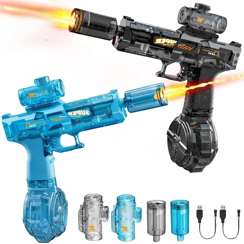 The Third-Gen Ice Mouse Integrated Spitfire Automatic Water Gun delivers fully automatic continuous water spraying with 