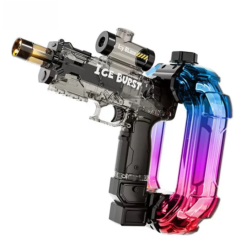 Ice Storm LED Automatic Water Gun - Colorful Glow Electric Blaster, 900ML Tank, 33FT Range Summer Toy - KT211574 view 8