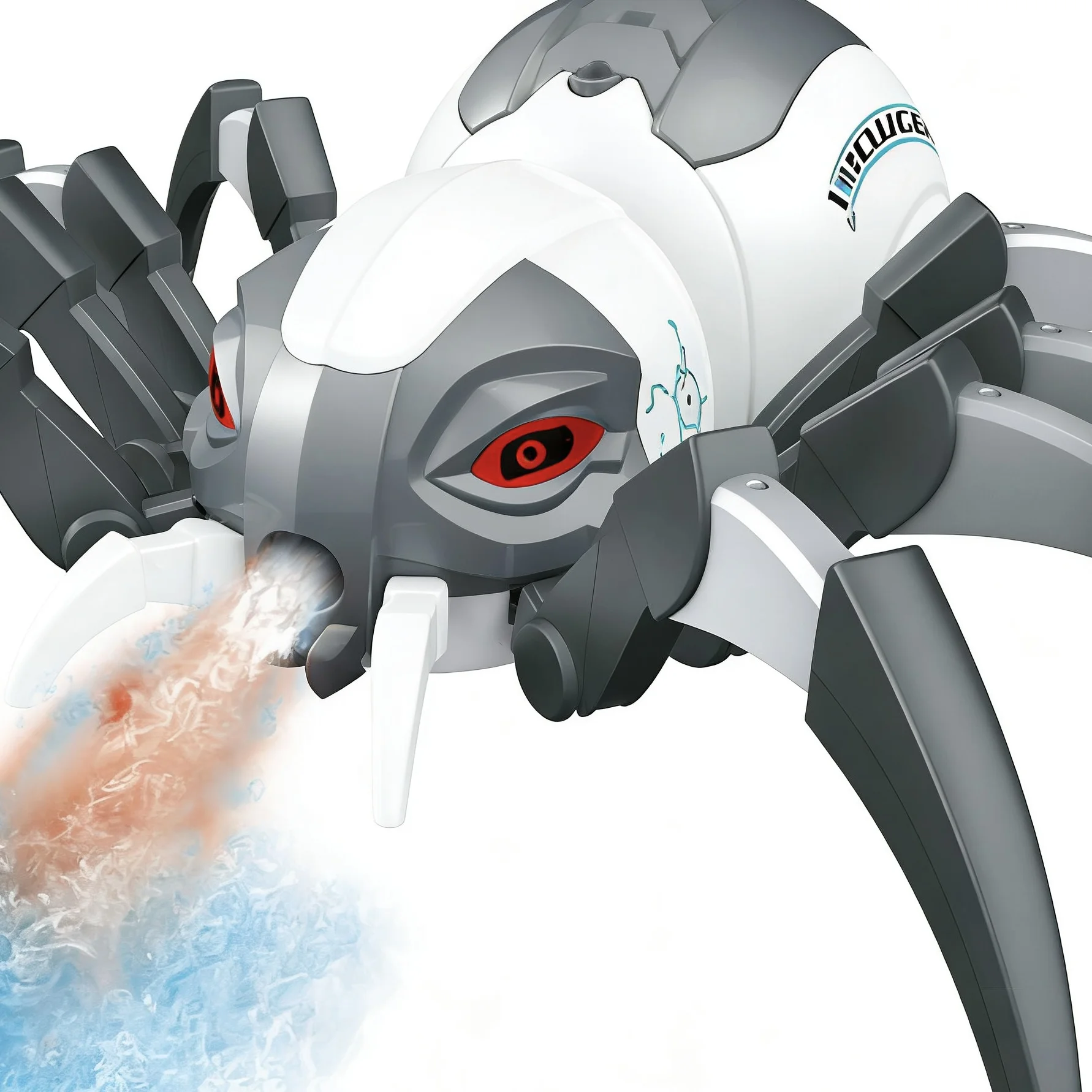 Remote Control Spraying Spider Toy - LED Light Music RC Spider with Water Mist, Halloween Novelty Gift - KT211681 view 2