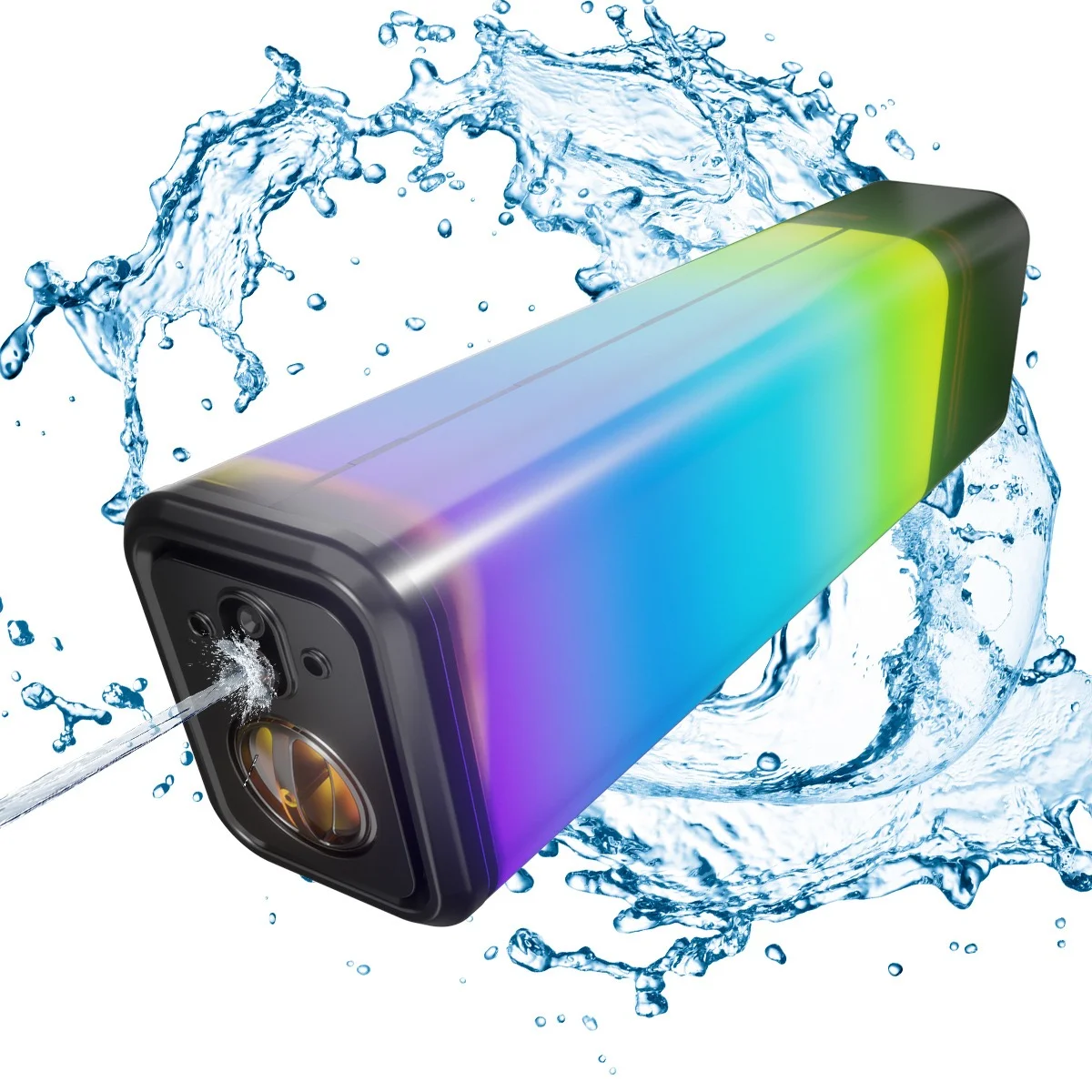 The Prism LED Automatic Water Gun (1200mAh) features a high-capacity rechargeable battery and multi-color LED light show