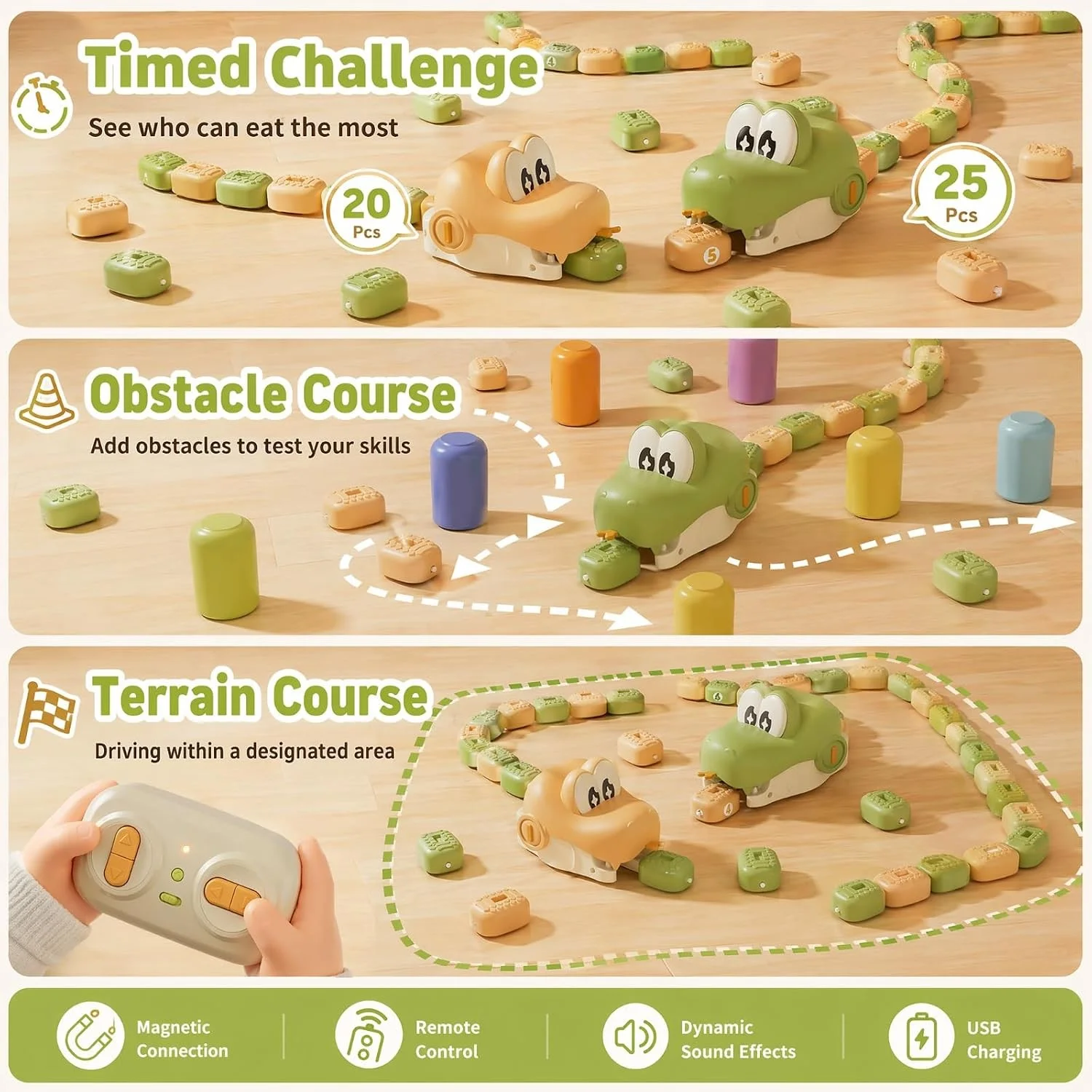 Remote Control Greedy Snake Toy - RC Snake with 14500/500mAh Lithium Battery, Flexible Body, Novelty Gift for Kids - KT216104 view 4